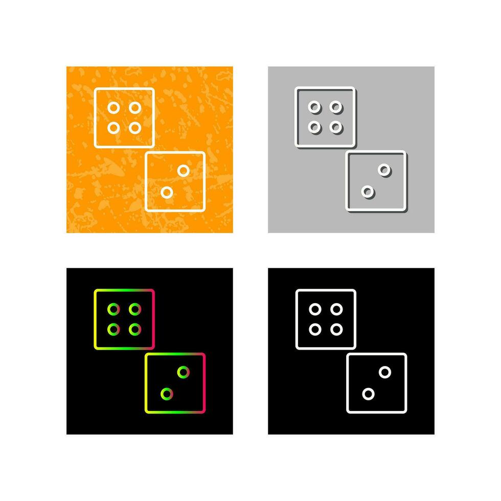 Unique Dice Vector Icon