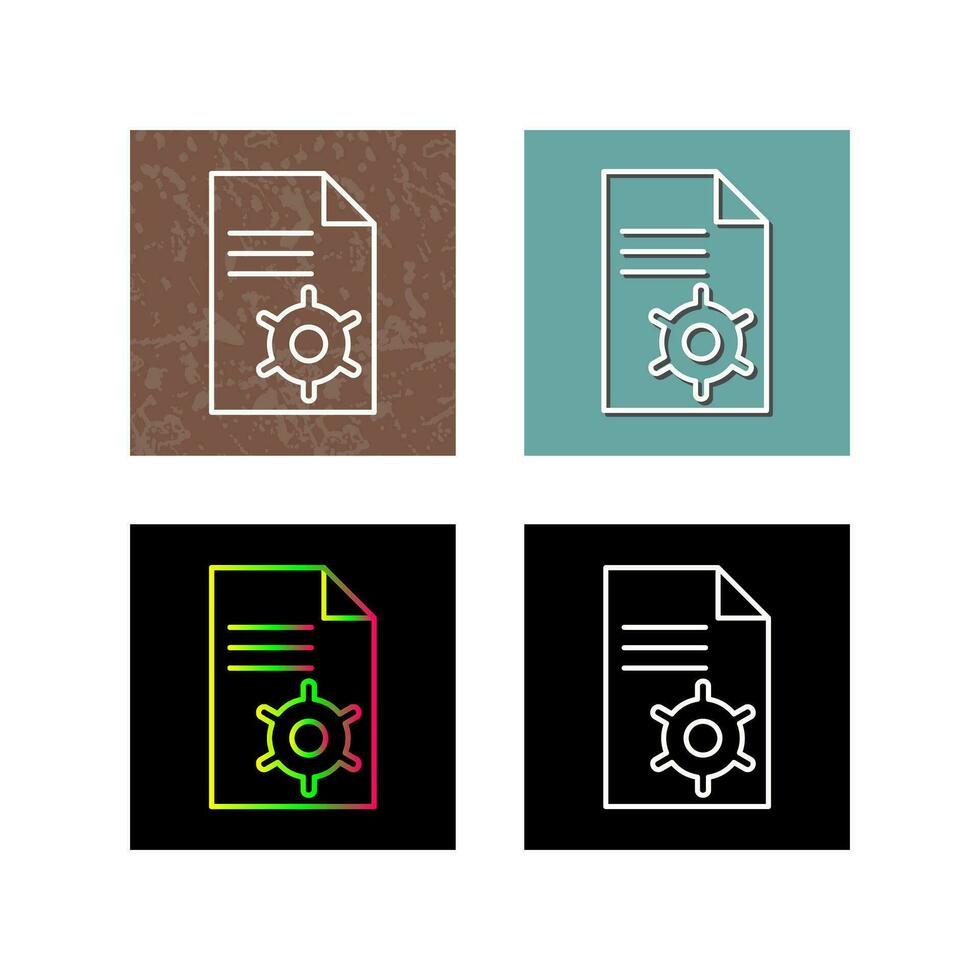 Unique Content Management Vector Icon