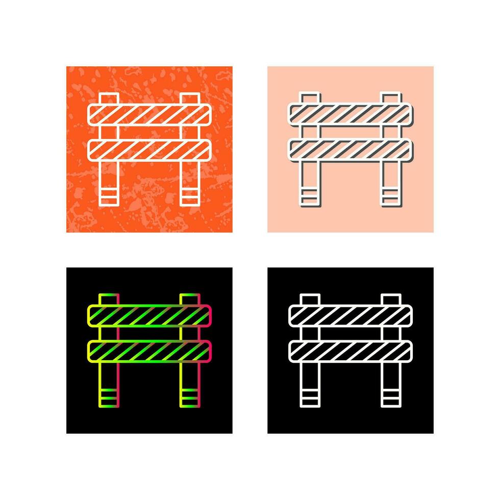 Unique Barrier Vector Icon