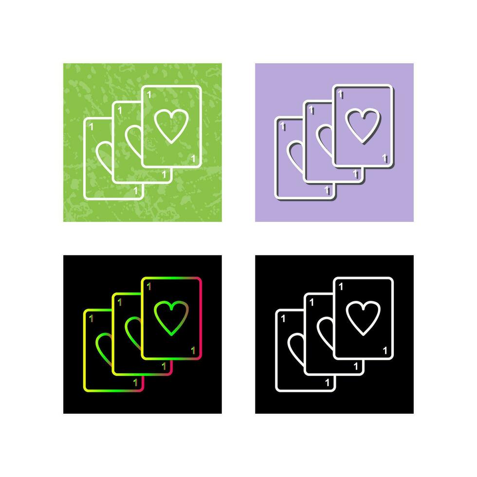 Unique Deck of Cards Vector Icon