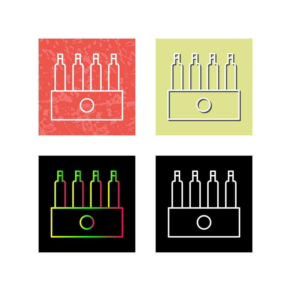 Unique Pack of Beers Vector Icon