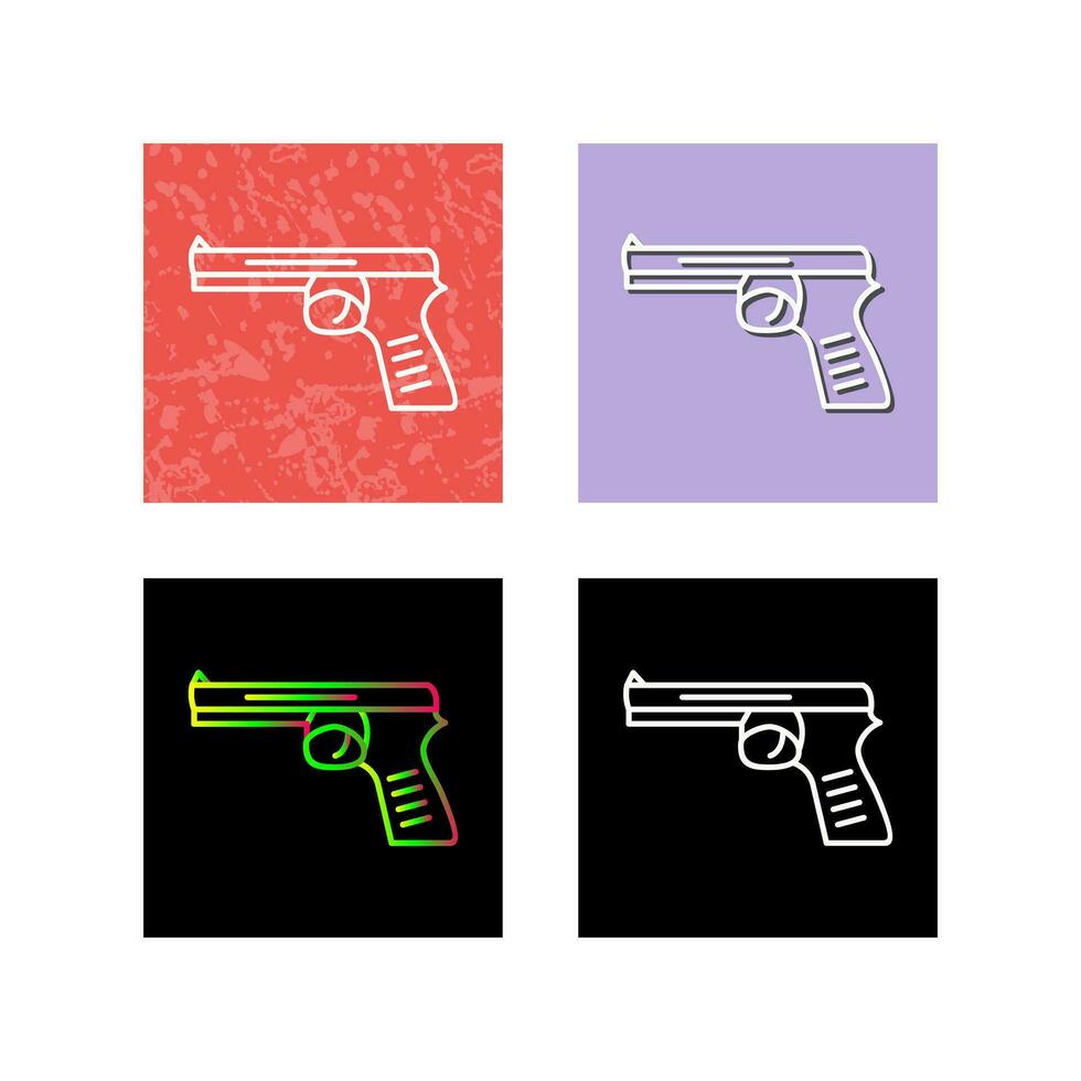 icono de vector de pistola única