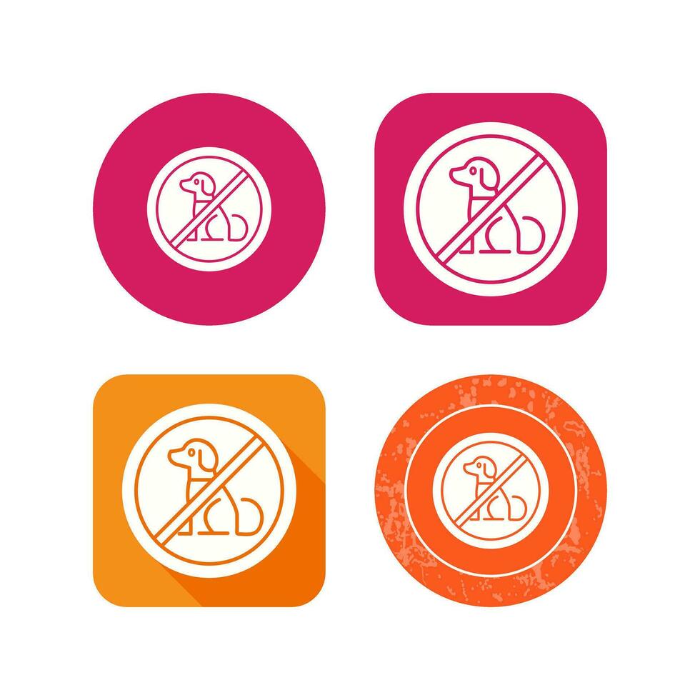 No Pets Vector Icon