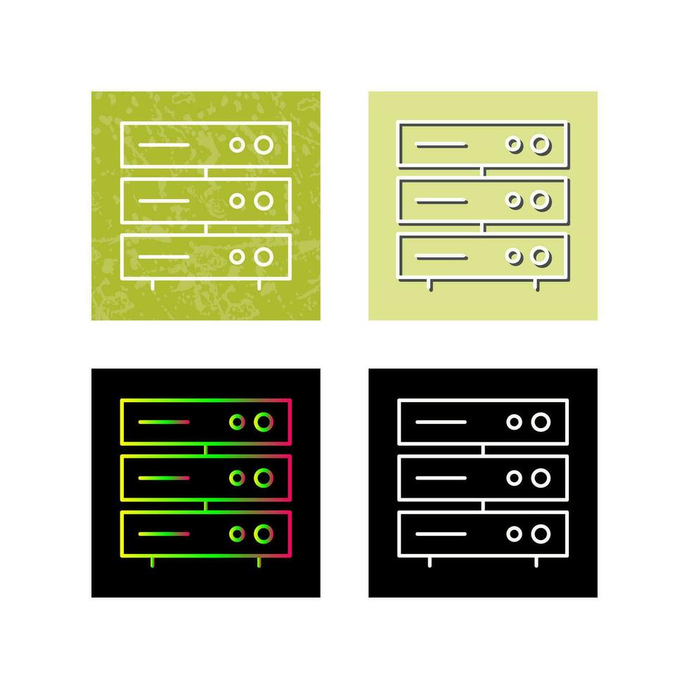 Unique Server Network Vector Icon