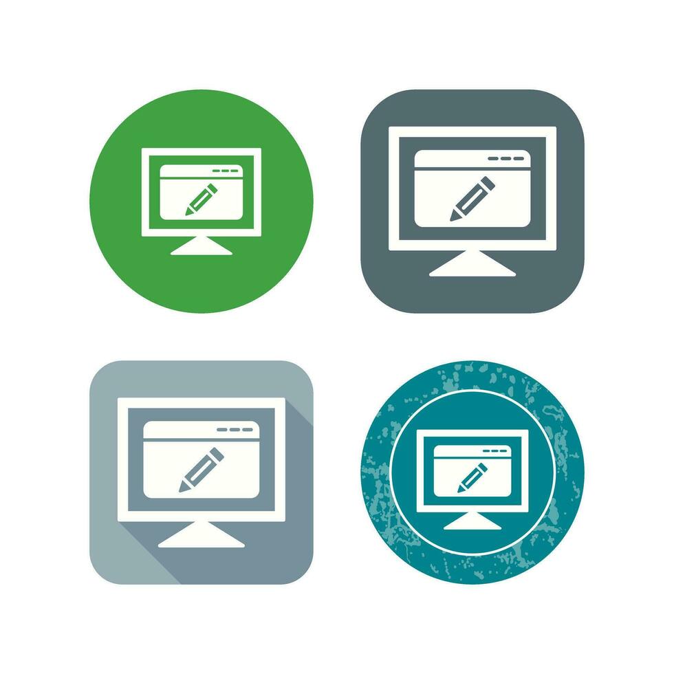 Edit Webpage Vector Icon