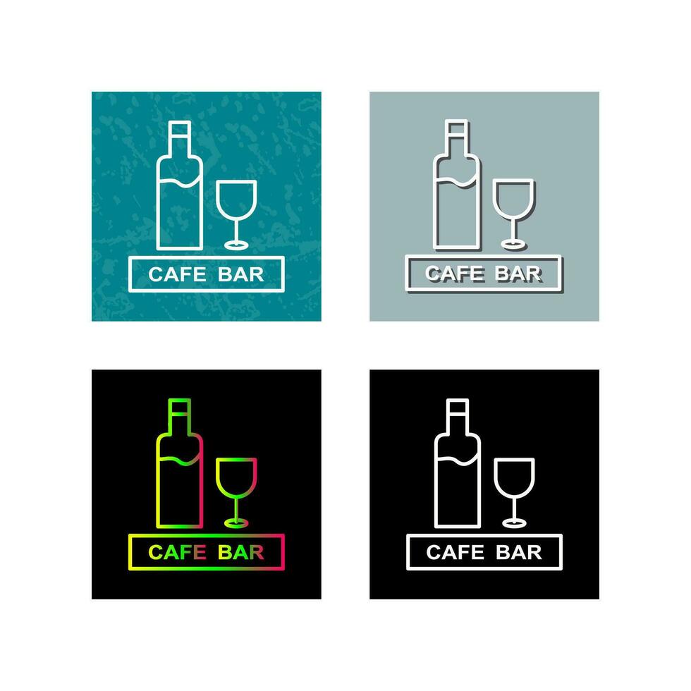 Unique Drinks Cafe Vector Icon