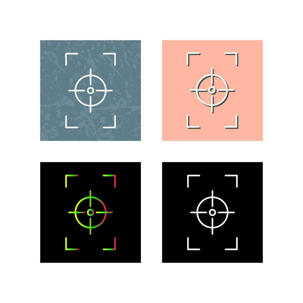 Unique Focus Vertical Vector Icon