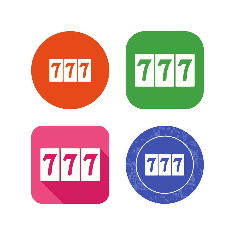 Triple Sevens Vector Icon