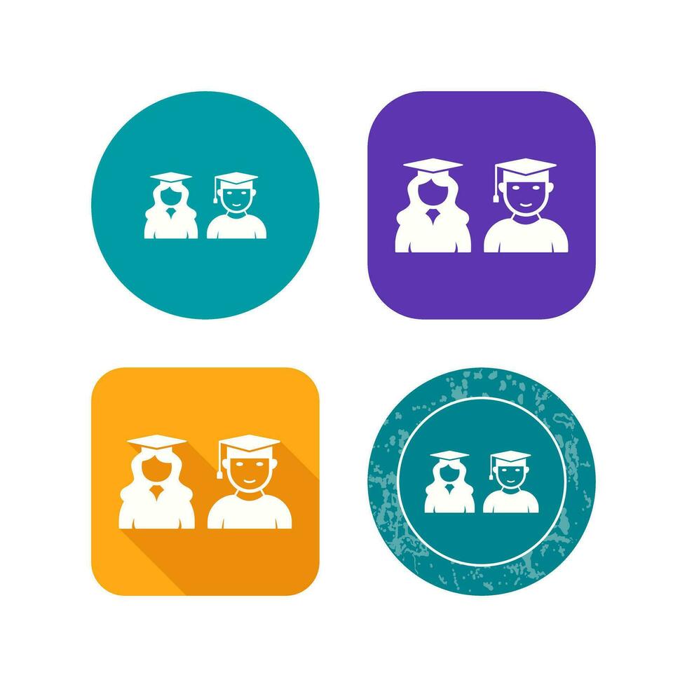 Unique Graduates Vector Icon