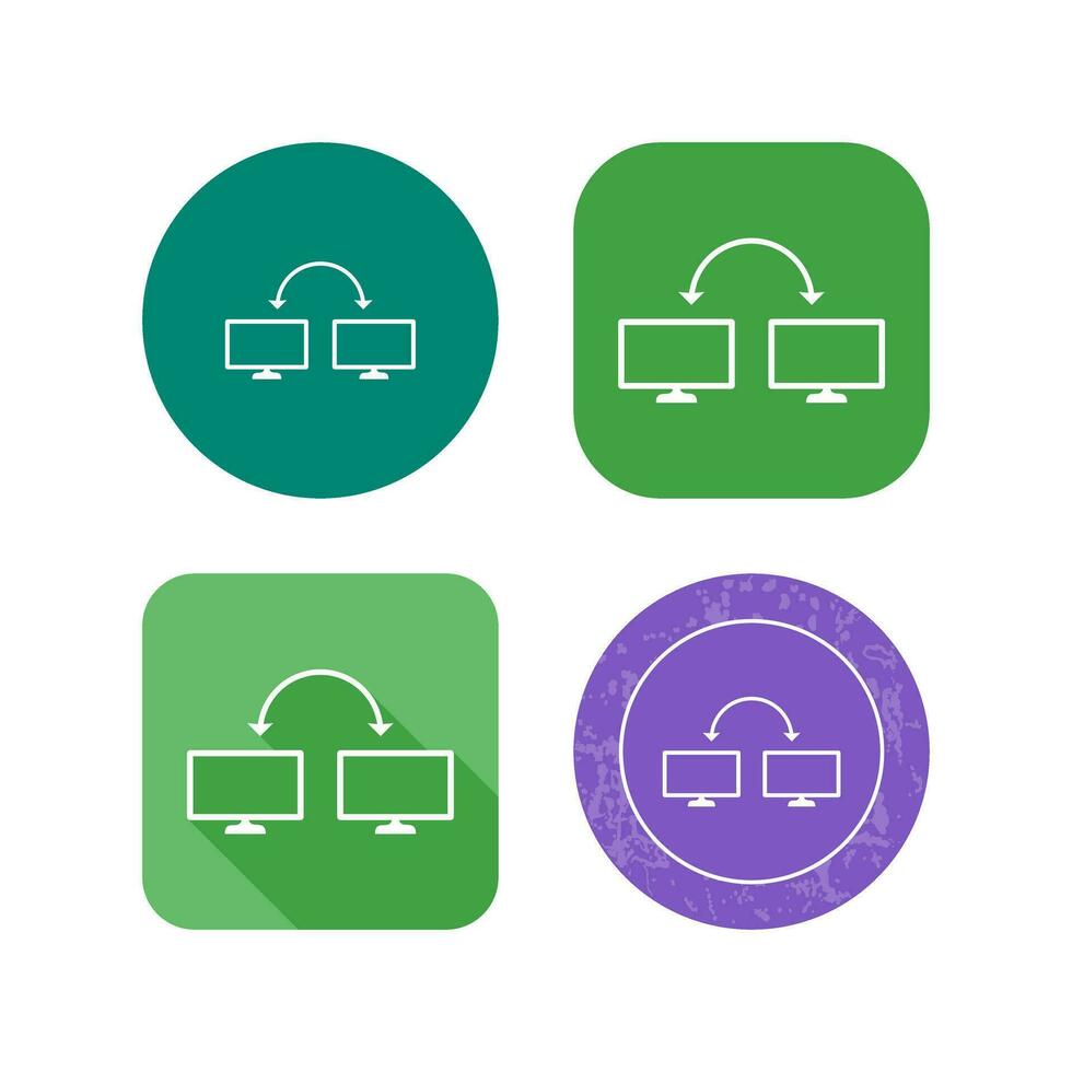 Unique Connected Systems Vector Icon