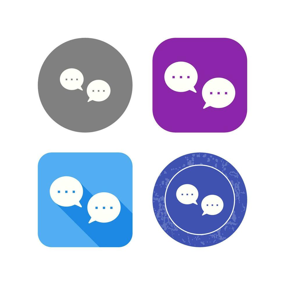 Unique Conversation Bubbles Vector Icon