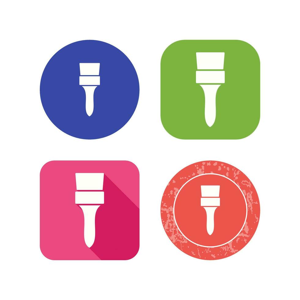 Unique Brush Vector Icon
