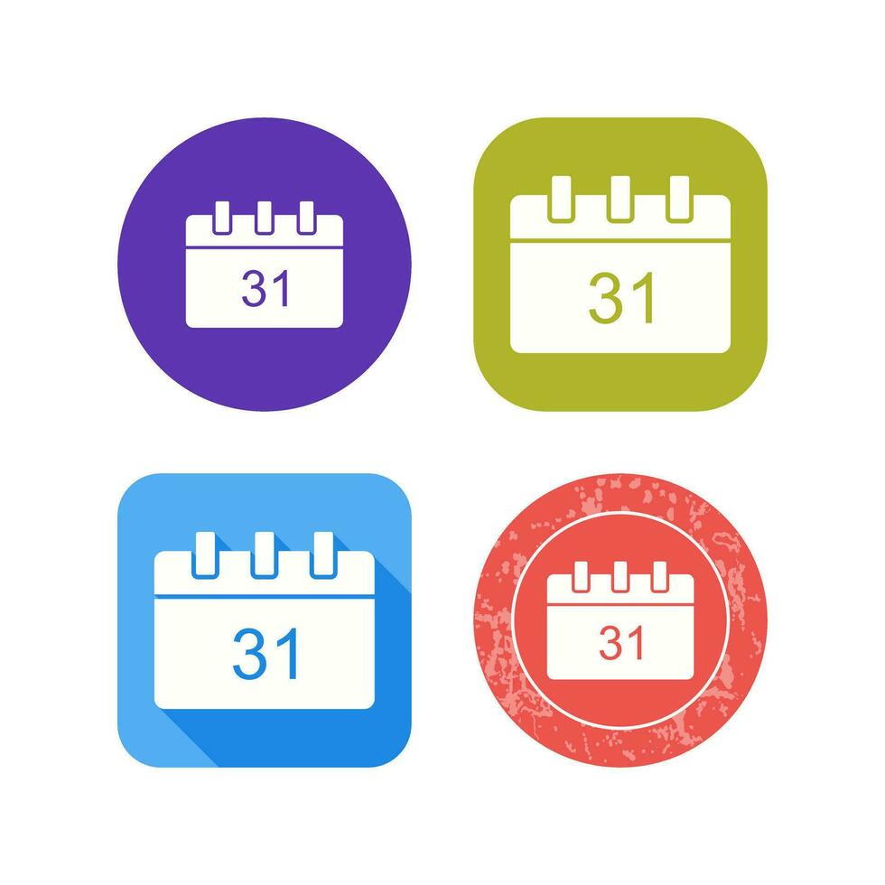 Unique Calendar Vector Icon