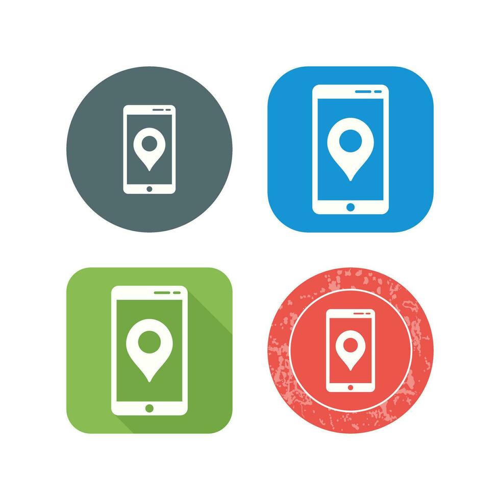 icono de vector de servicio gps único