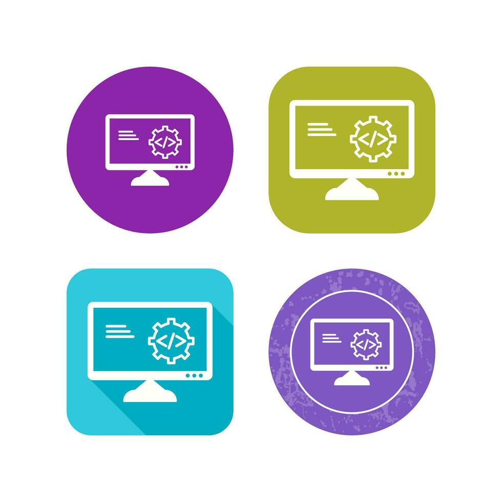Unique Code Optimization Vector Icon