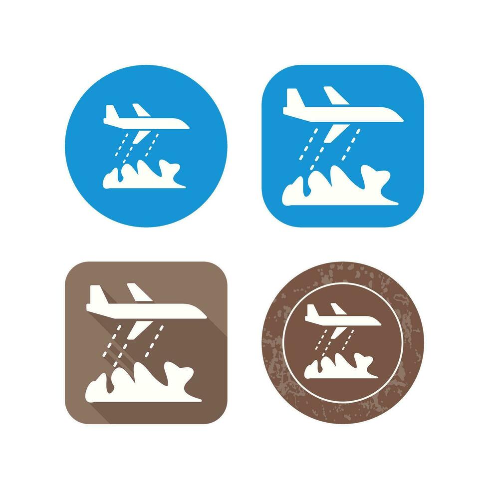 Unique Firefighter Plane Vector Icon