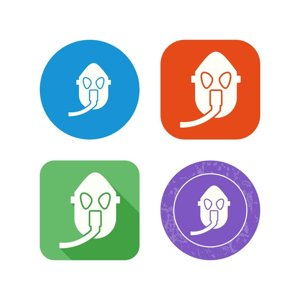 Unique Oxygen Mask Vector Icon