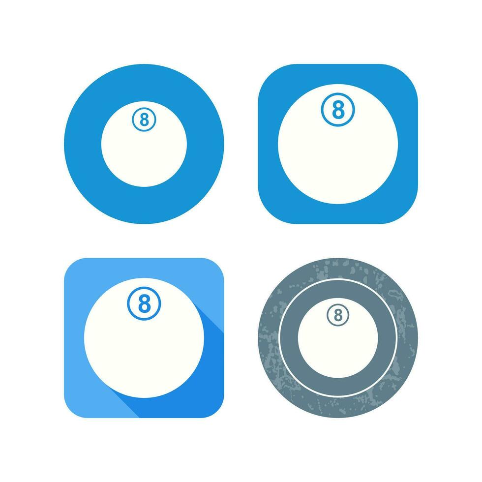 Unique Eight Ball Vector Icon