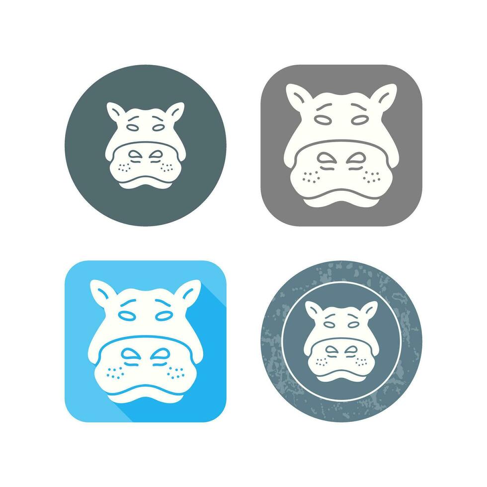 Hippo Vector Icon