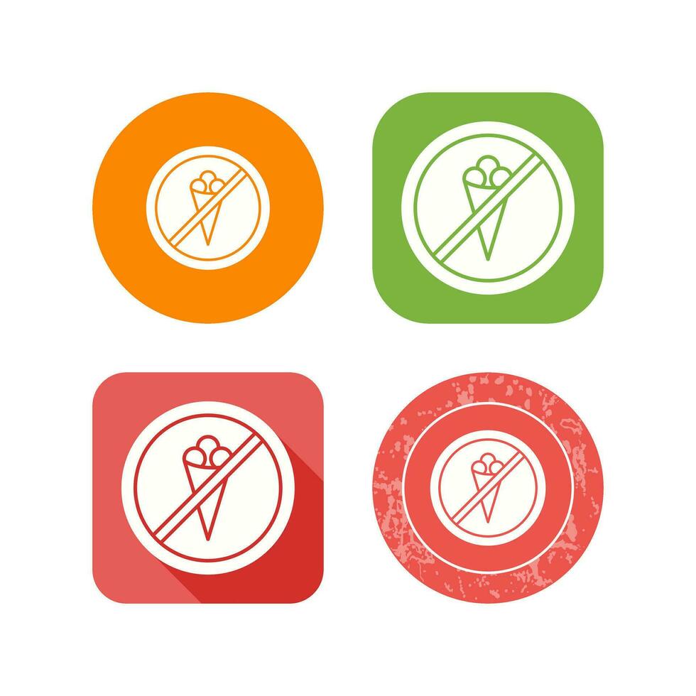 No Icecream Vector Icon