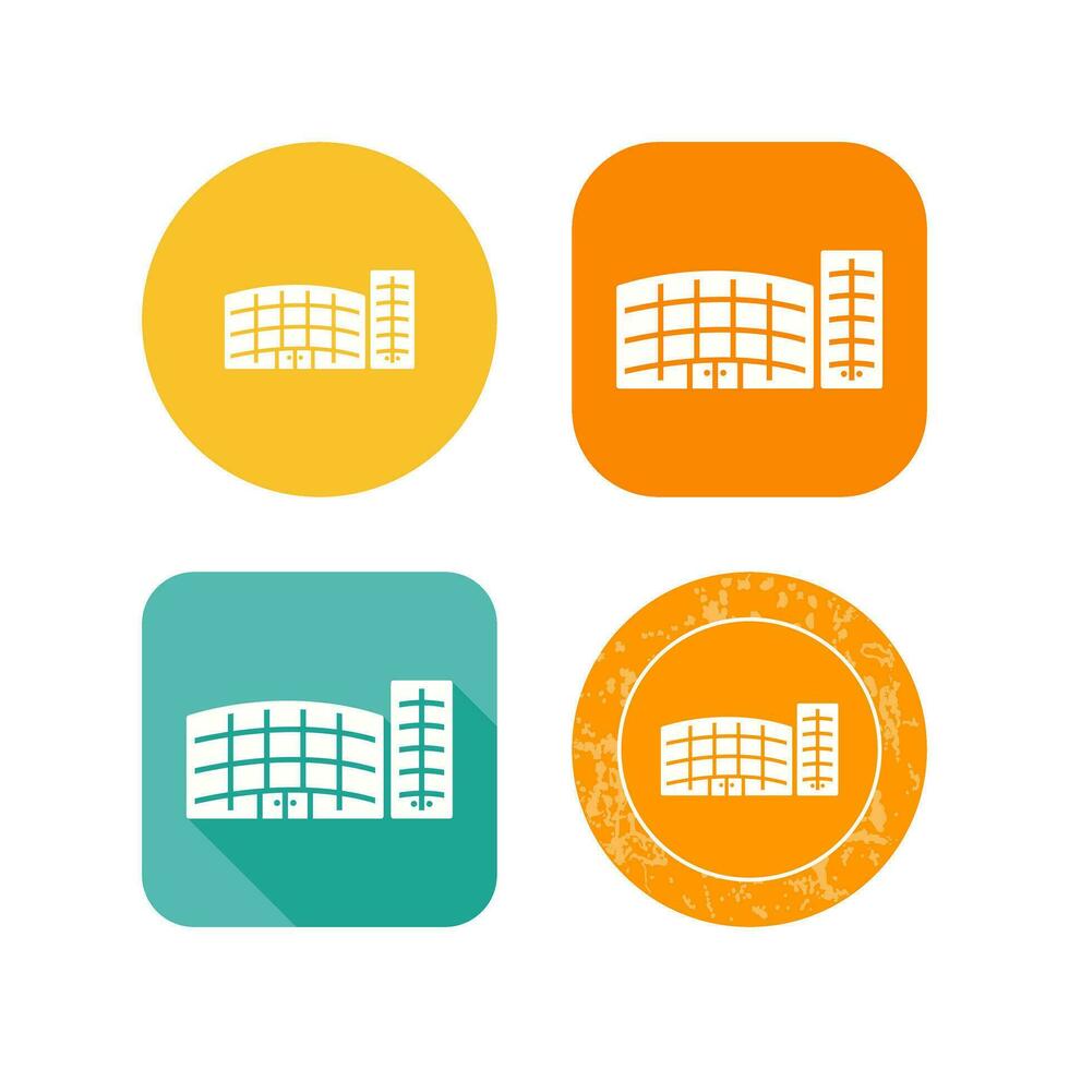 Unique Shopping Mall Vector Icon