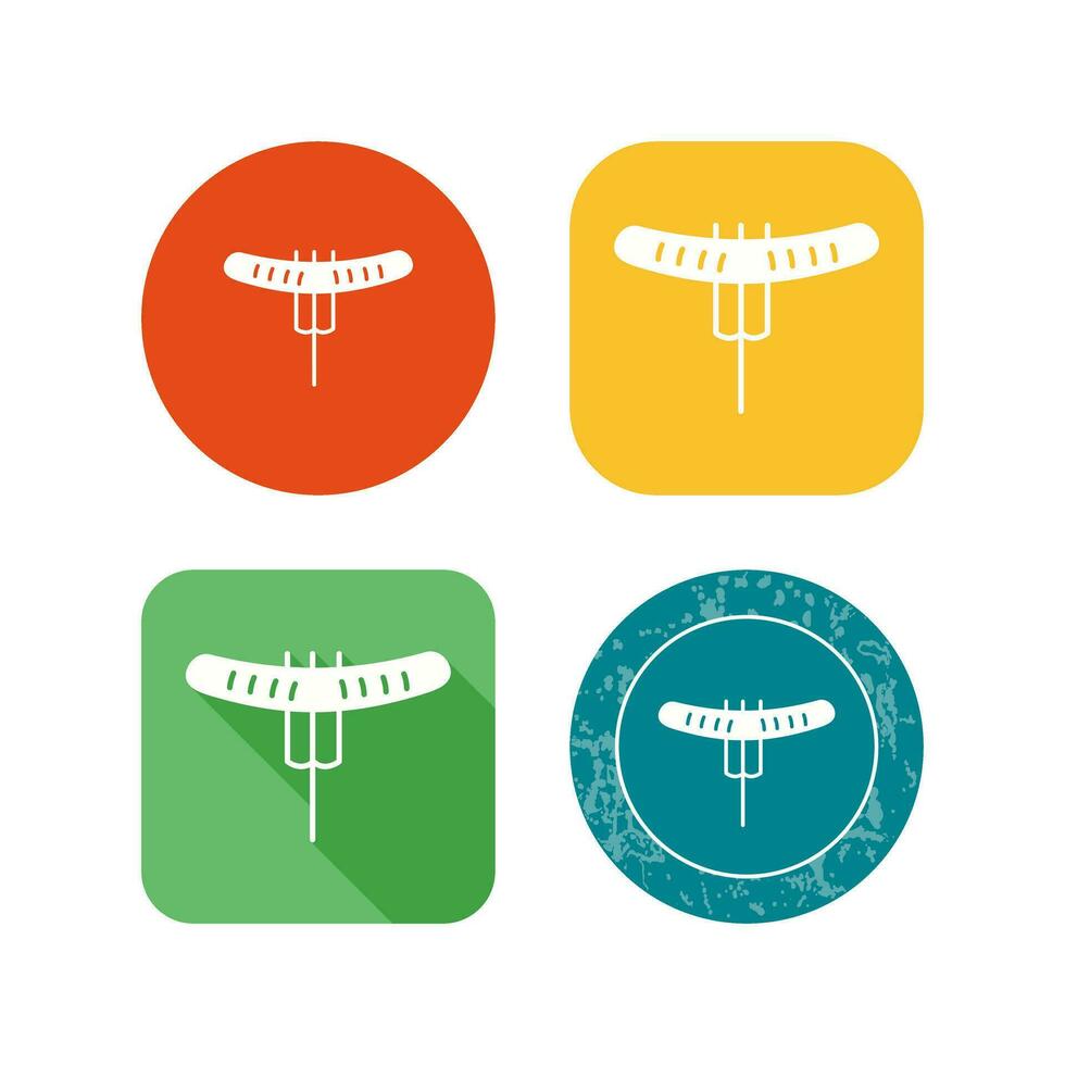 Sausage on Fork Vector Icon
