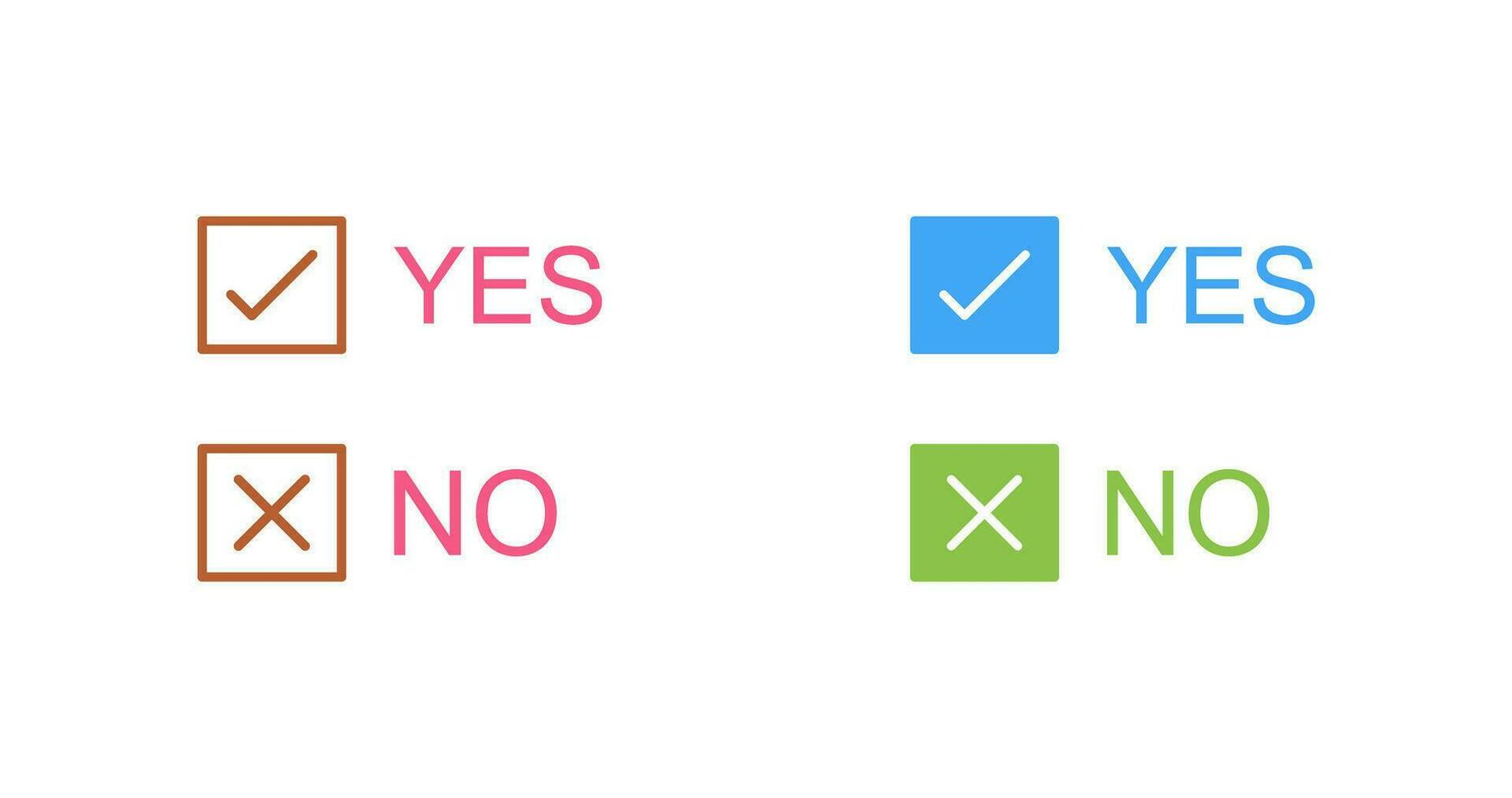 Yes No Option Vector Icon 25245370 Vector Art at Vecteezy