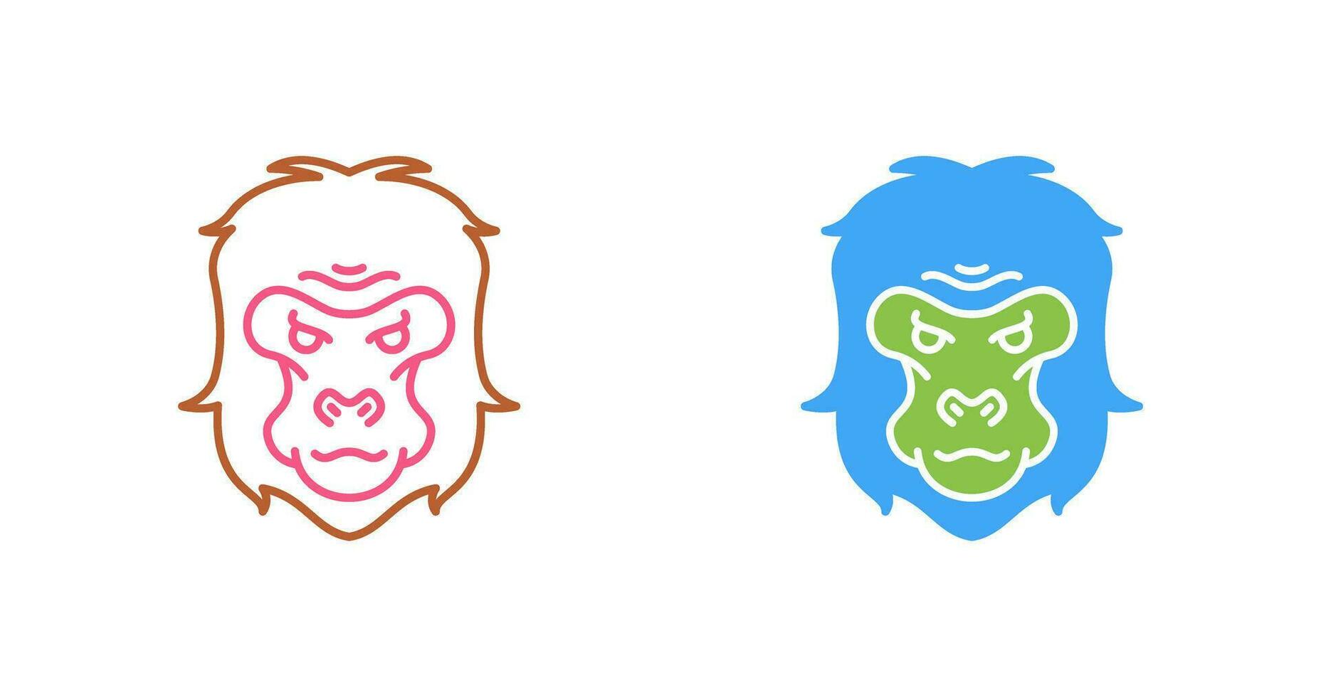 Gorilla Vector Icon