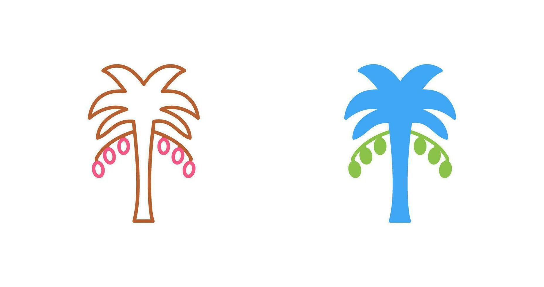 Coconut trees Vector Icon