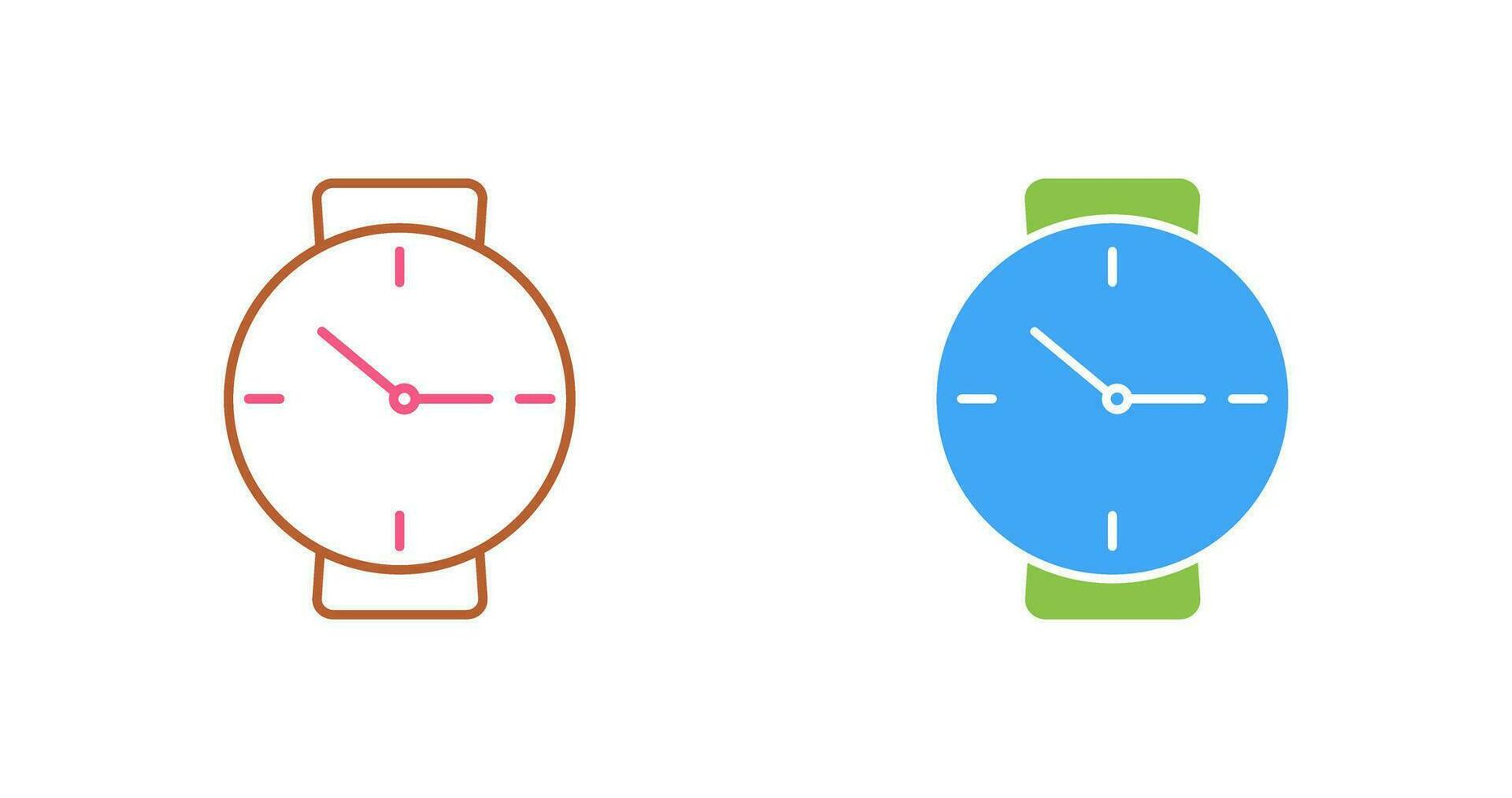 icono de vector de reloj de pulsera