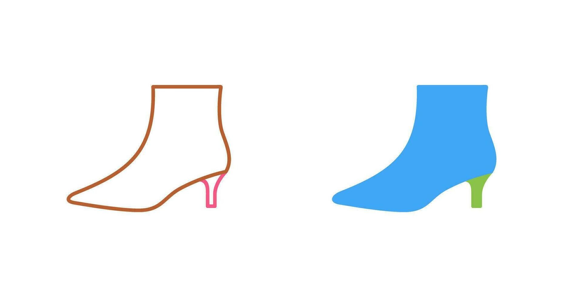 Boots with Heels Vector Icon
