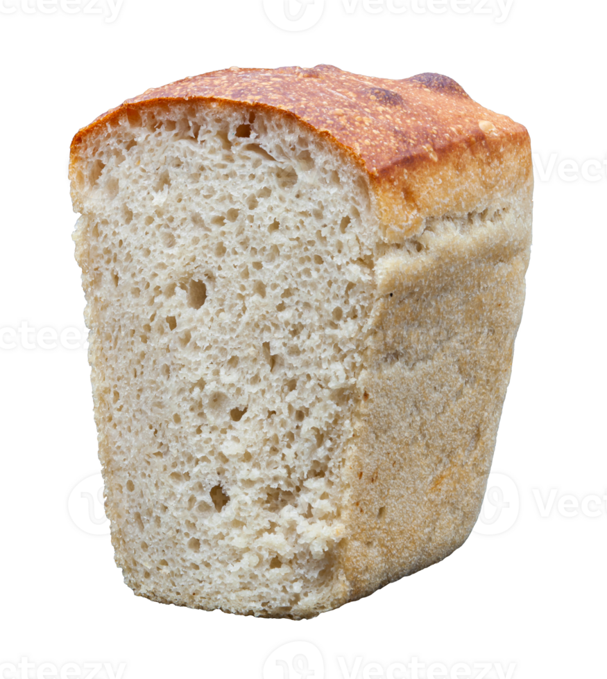 seigle pain sans pour autant une Contexte dans le Couper avec une croustillant croûte et texture dans le trou. Frais fait maison levain pain. photo dans haute qualité. png