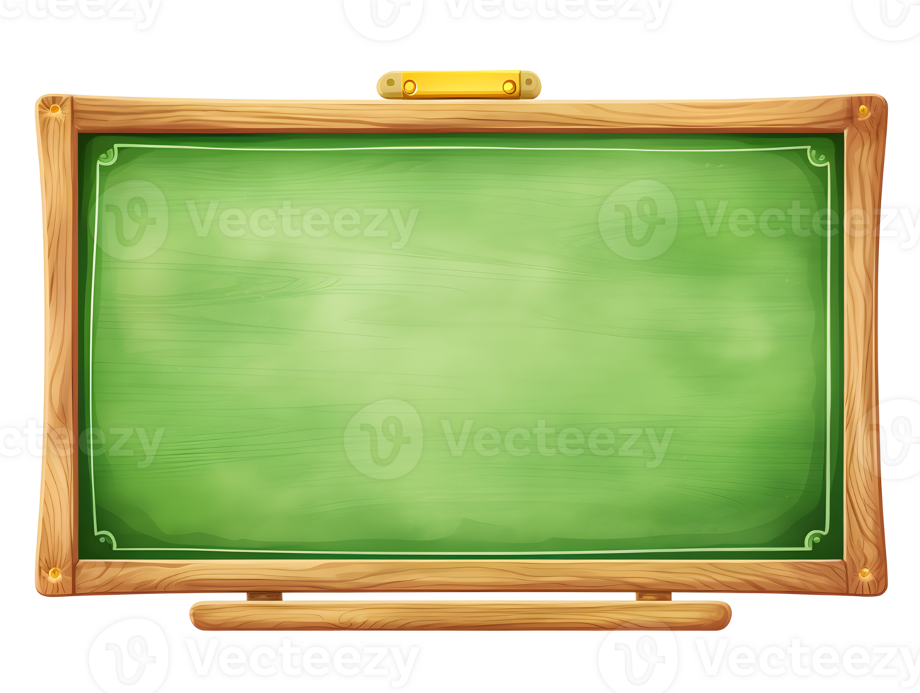 A Large Classroom green board with an Elegant Wooden Frame for