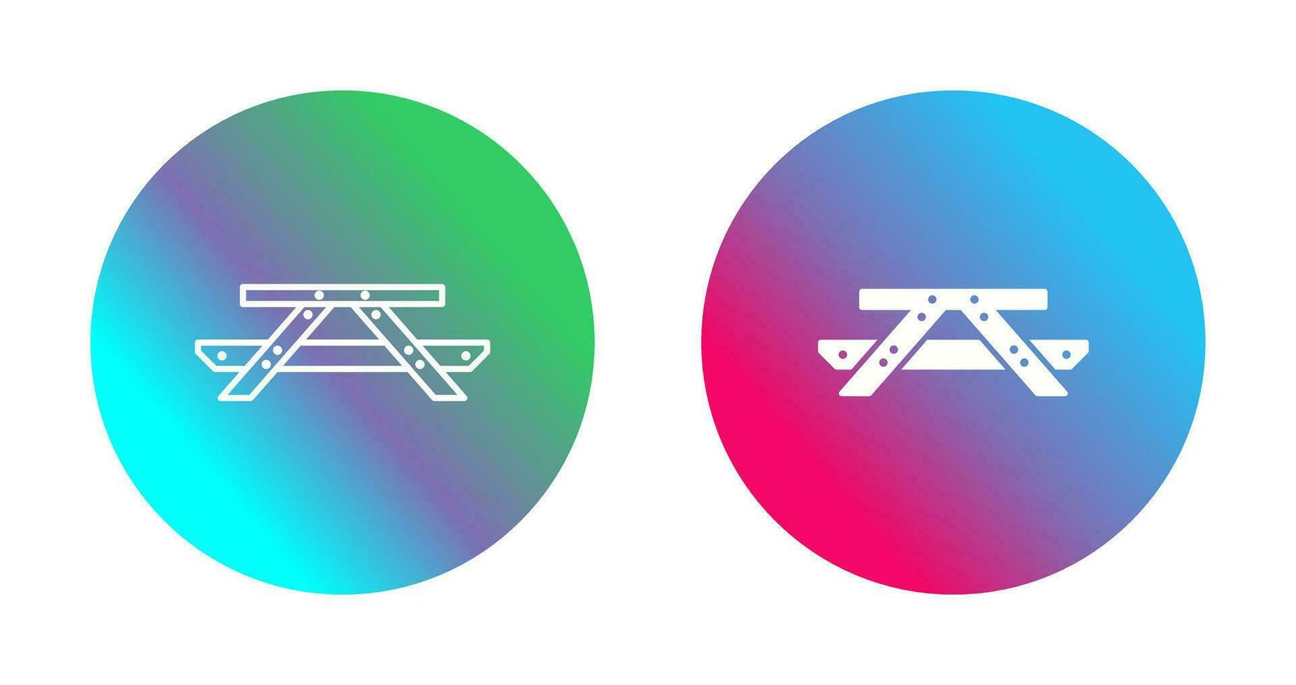 Picnic of Table Vector Icon