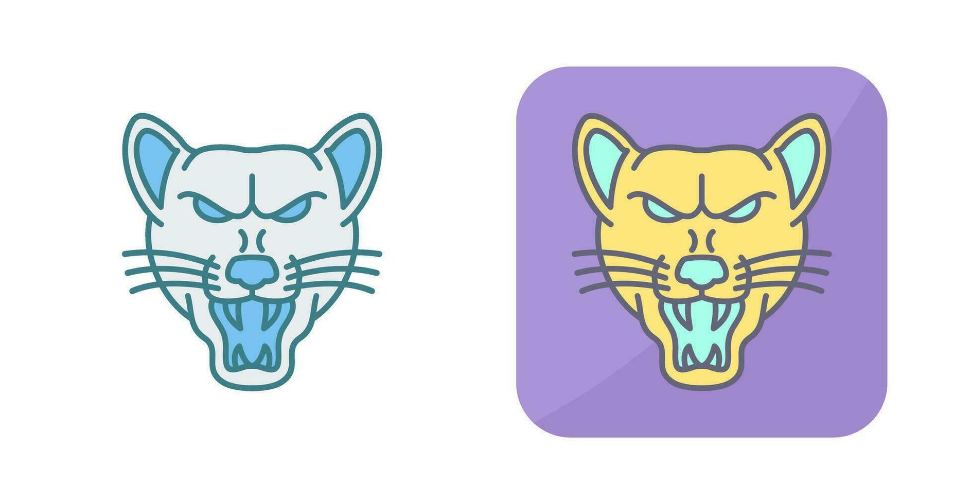 icono de vector de lobo