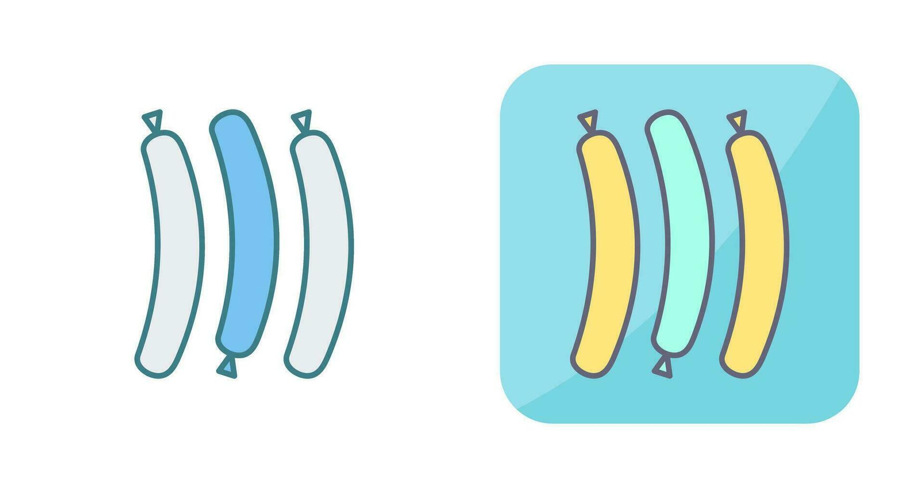 Hot Sausage Vector Icon