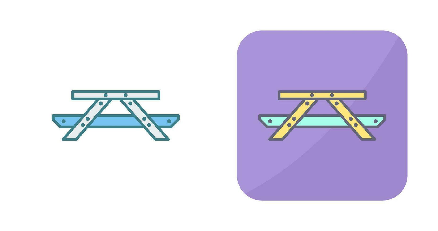 Picnic of Table Vector Icon