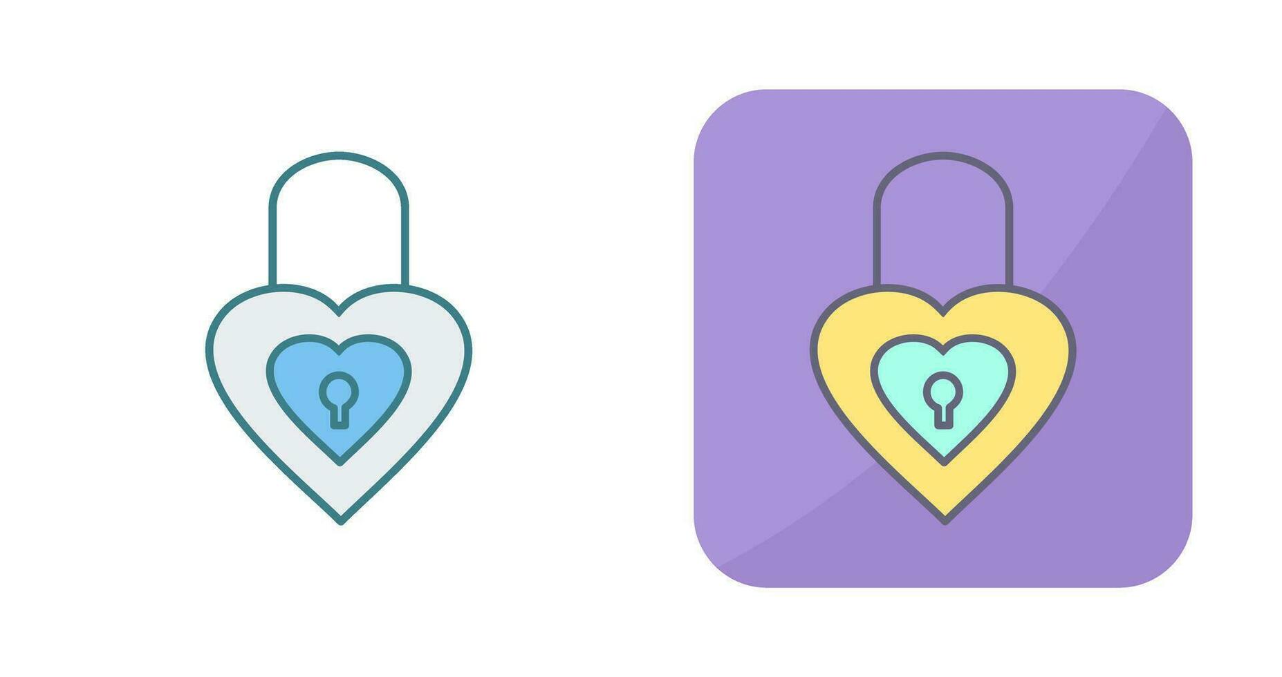 Unique Lock Vector Icon