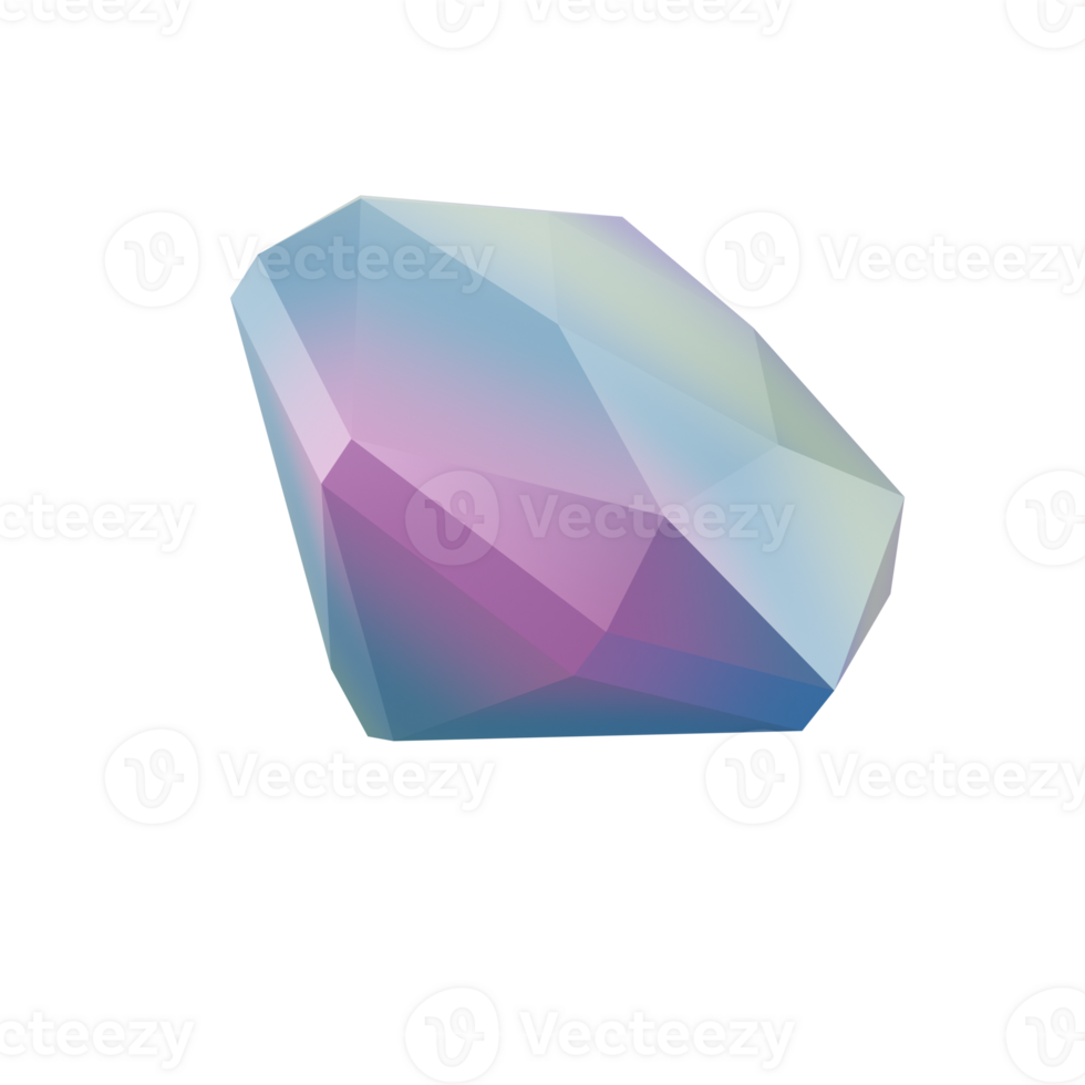 3d abstract shape metal diamant geometric. Realistic glossy gradient color luxury template decorative design illustration. Minimalist bright mockup isolated transparent png