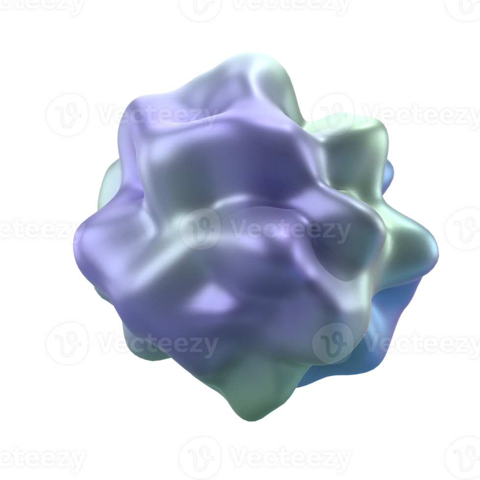3d shape Abstract liquid with spherical element. realistic illustration of fluid substance. Trendy banner or poster design. Futuristic background isolated transparent png