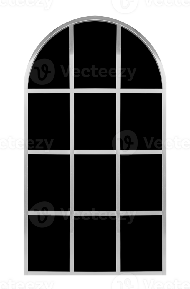 Curve window with black glass png