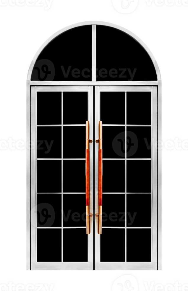Curve door with black glass png