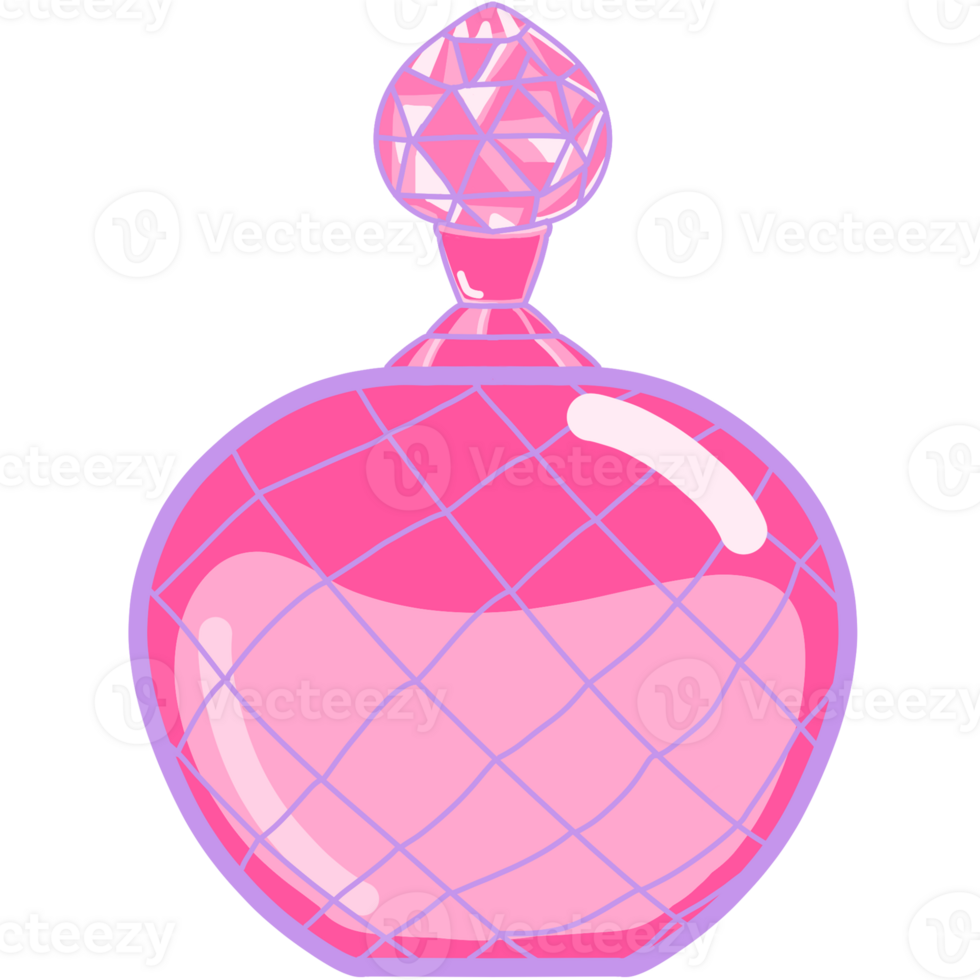 The colorful of Perfume Bottle png