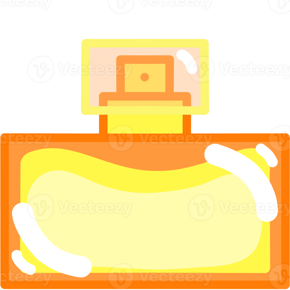The colorful of Perfume Bottle png