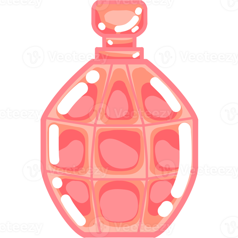 The colorful of Perfume Bottle png