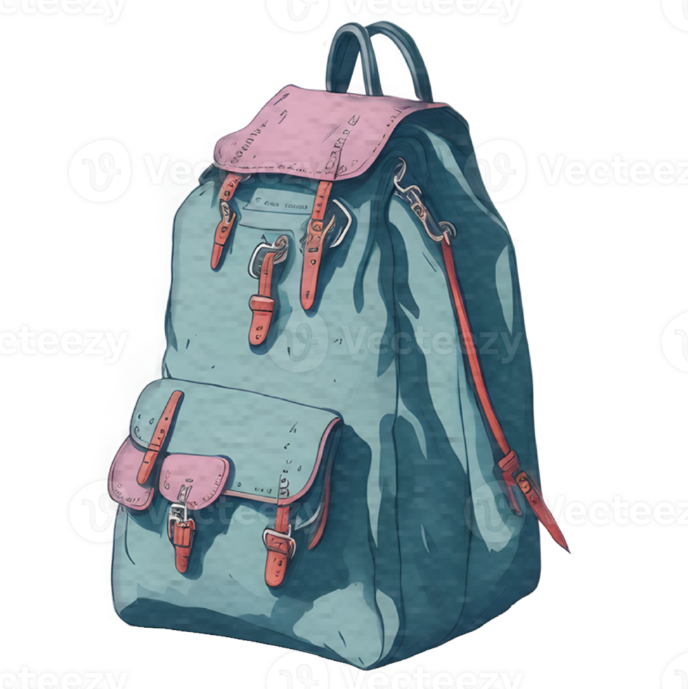 Backpack vintage style png