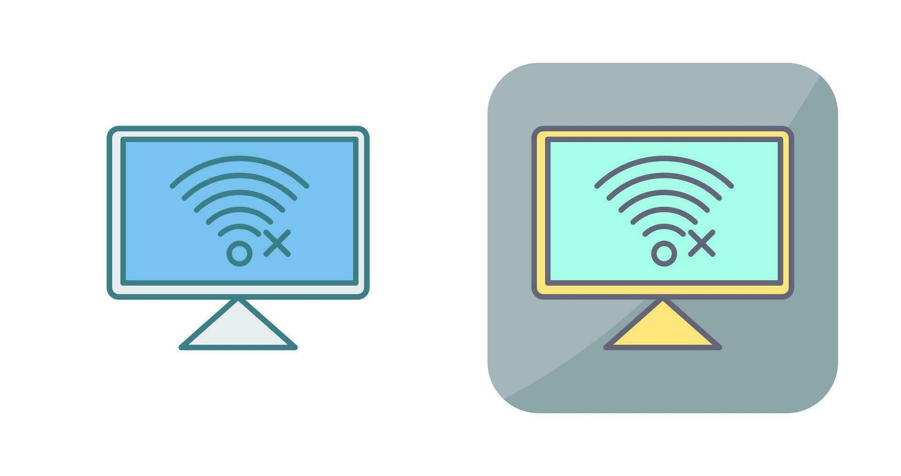 Disconnected Network Vector Icon