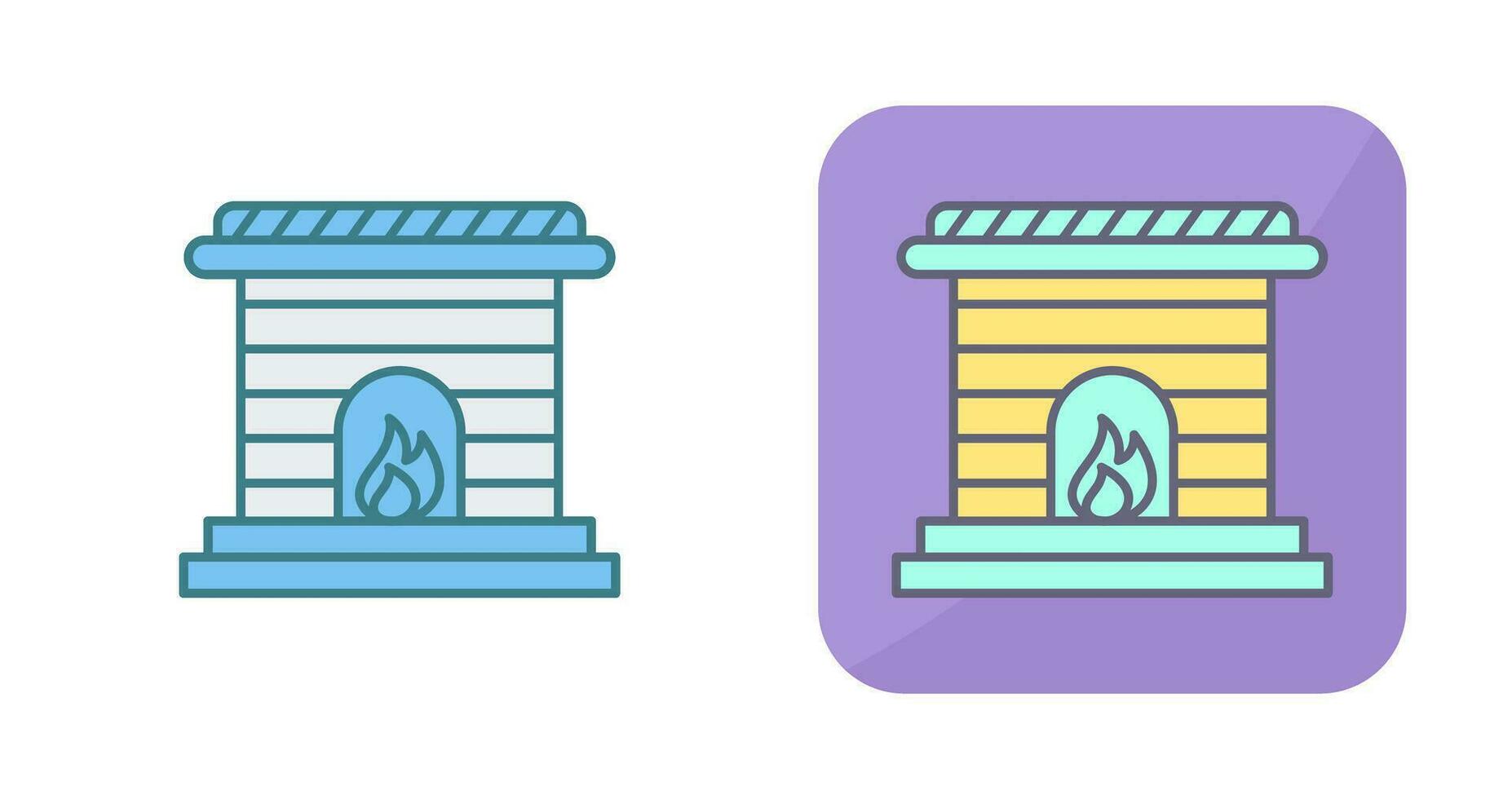 Fireplace Vector Icon