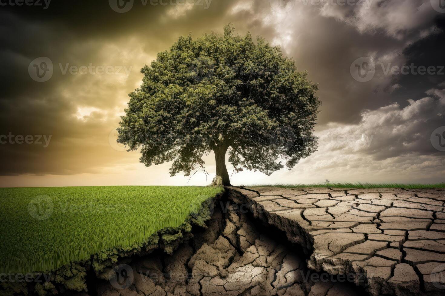 Climate change is a serious issue that affects the environment and the planet as a whole. photo