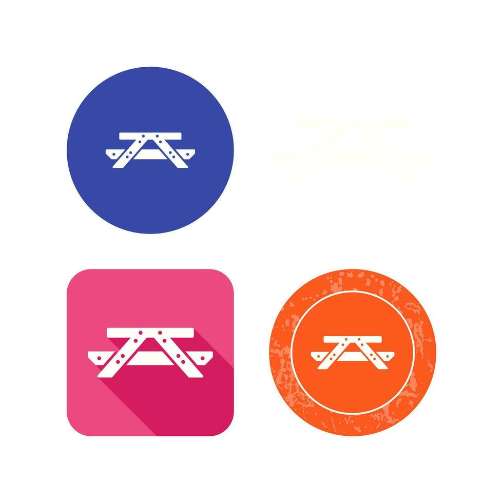 Picnic of Table Vector Icon